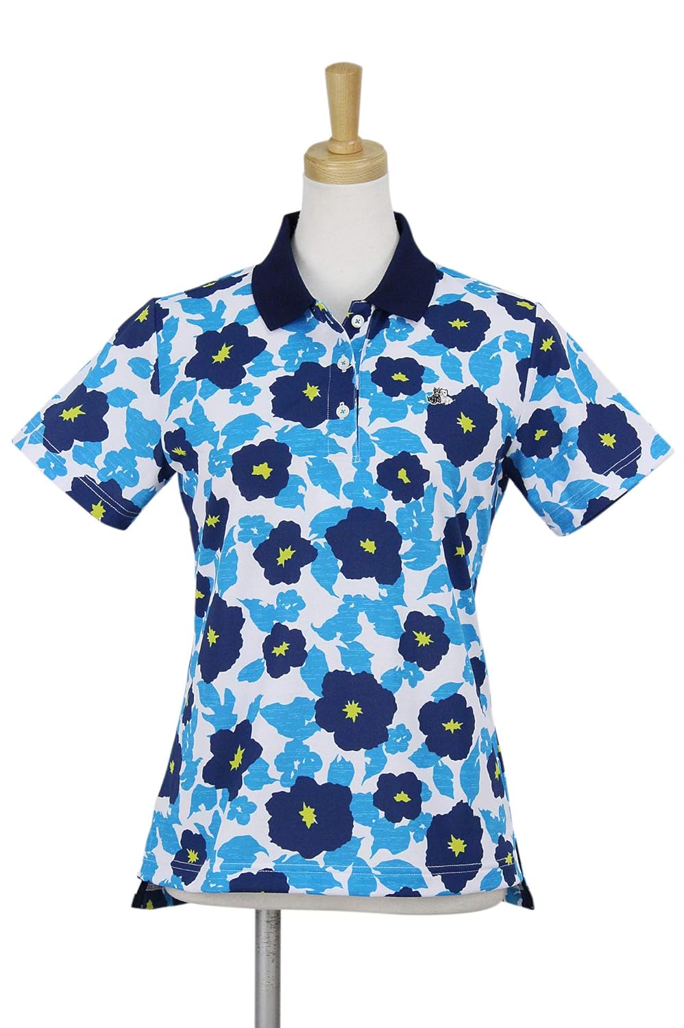 美しい ポロシャツ レディース ブラック ホワイト Black White 19 春夏 ゴルフウェア Bls9719xi L L ブルー 33 B07pqwf8g5 完売 Raviatowen Conseil Fr