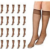 L'eggs Everyday Women's Sheer Toe 100% Nylon Knee High Stockings