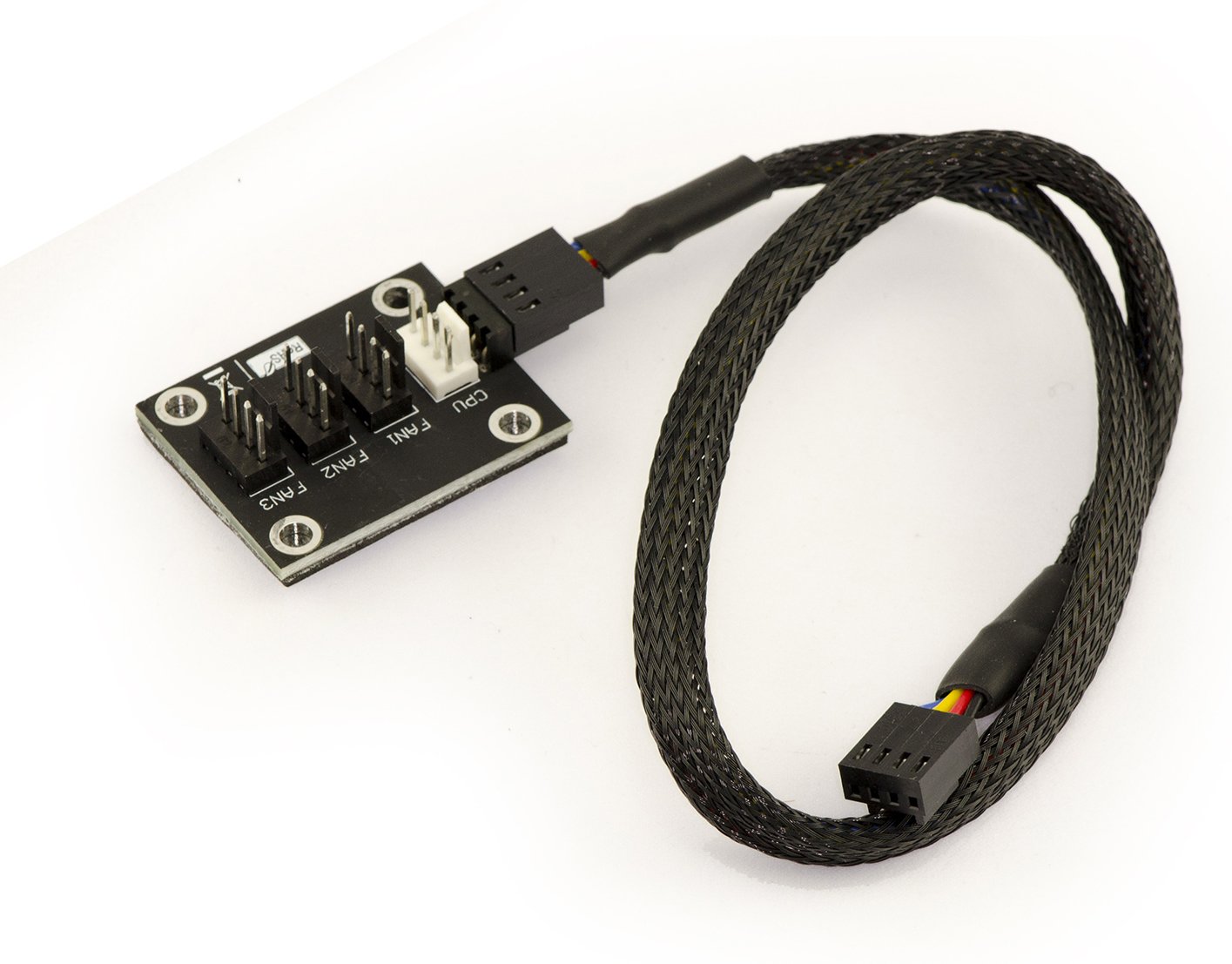 4 Way PWM Splitter Hub Extension Cable For DC12V Computer CPU 4-Pin Fan