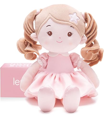 Poupée De Chiffon Mignonne Avec Chapeau Et Sac - 28 Cm, Coton Doux - Jouet Peluche Pour Bébés Et Tout-petits