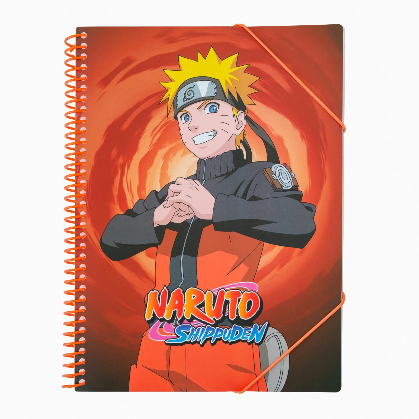 Grupo Erik A4 Display Folder - Naruto Shippuden| 30 Pockets - Propylene Sleeves | A4 Display Book, Document Envelope with Velcro Closure | Naruto Manga, Anime Gifts