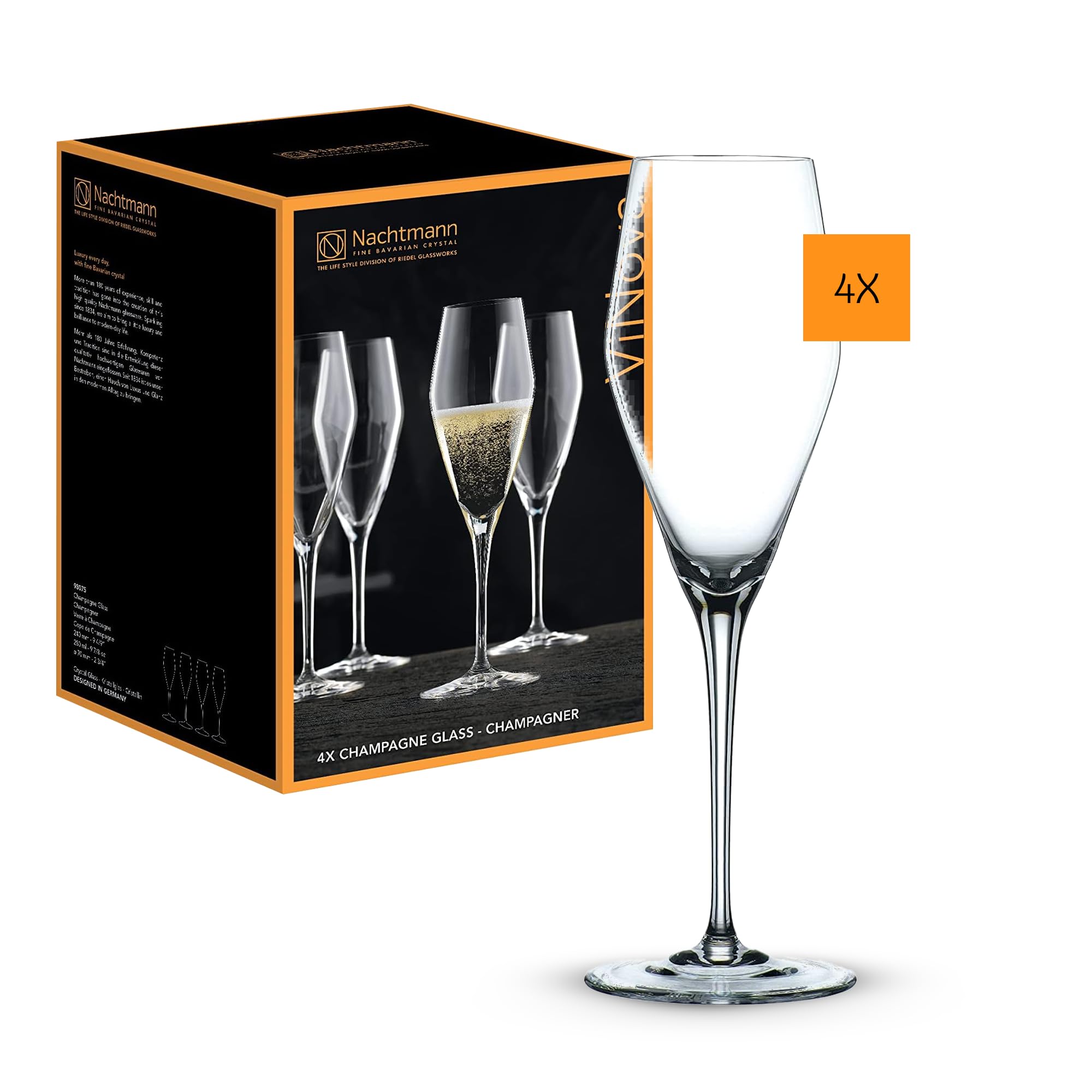 Spiegelau & Nachtmann ViNova, Crystal Wine Glass Champagne glasses