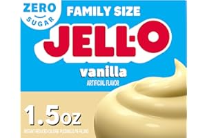Jell-O Vanilla Sugar Free & Fat Free Instant Pudding & Pie Filling Mix, 24 ct Pack - 1.5 oz Boxes, As Seen on TikTok