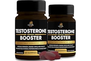 NATIVE OASIS (2 Bottles) Testosterone Booster Gummies | Superior 8-in-1 Complex | Maca, Ashwagandha, L-Arginine, Tribulus & More | Male Enhancement Test Booster for Men | Energy and Performance Enhancer | 120ct.
