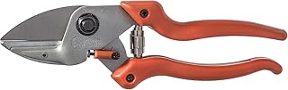 Original LÖWE 6 Profi Amboss Gartenschere 6.104 mit stufenloser Griffweitenverstellung - Schere mit leicht auswechselbarer Stahlklinge optimal für Schneidearbeiten am Apfelbaum Pflaumenbaum, metall