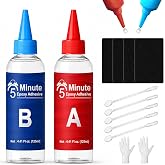 WAN2TLK 5 Minute Epoxy Glue Kit, 250ml Clear 2 Part Epoxy Adhesive | Easy to Use, Fast Setting Glue, 5 Min Epoxy Glue All Purpose for Metal, Plastic, Wood, Ceramics, Glass, and More