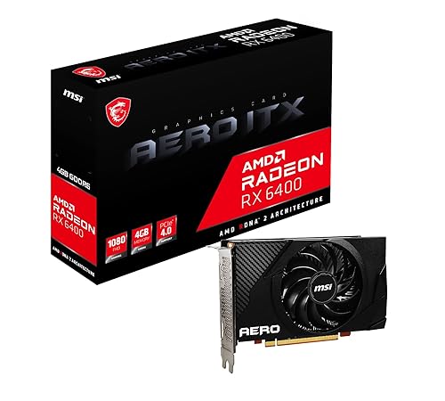 MSI Gaming Radeon RX 6400 64-bit 4GB GDDR6 DP/HDMI PCIe Torx