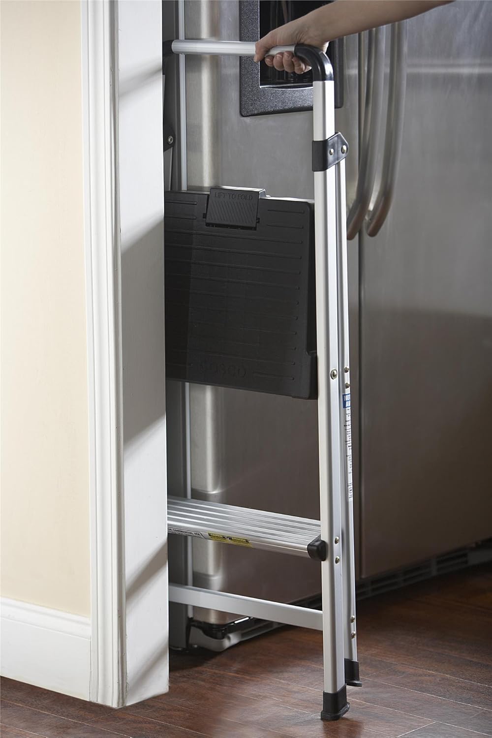 cosco serving cart folding gray on Cosco Two Step Lite Solutions Folding Step Stool Stools Chairs Sofas