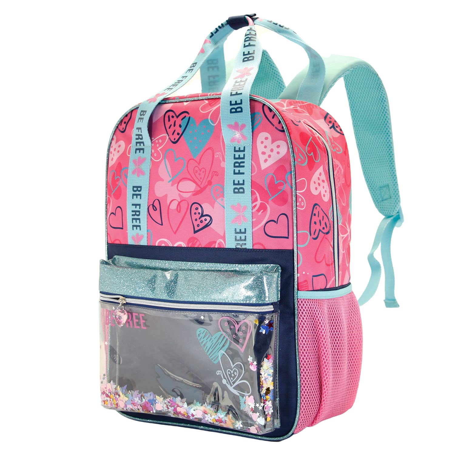 Oh My Pop! Be Free-Glitter Backpack, Pink
