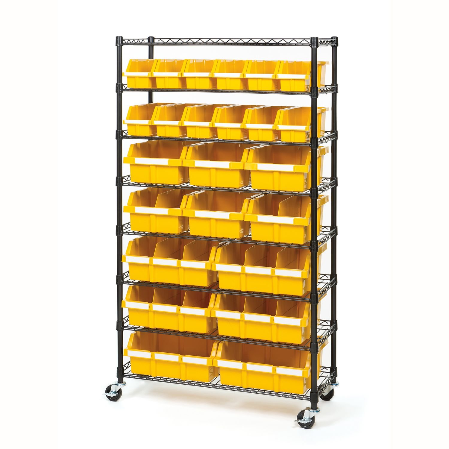 Seville Classics Commerical Grade NSFCertified Bin Rack Storage Steel