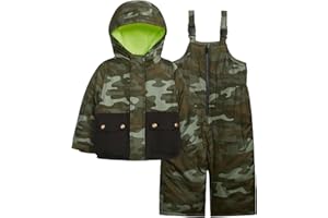 Carter's Big Boys Insulated 2-Piece Print Snowsuit Bib Snow Pant Set