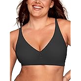 Yisfo Women's Deep V Bra Wireless Seamless No Underwire Jelly Bras Comfortable T-Shirt Bra Push Up Plunge Bralettes
