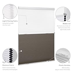 Boolegon Day Night Cellular Shades Cordless