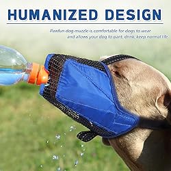 PAWFUN Dog Muzzle, Soft Mesh No Barking Pet Muzzles