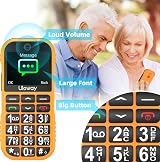 CHAKEYAKE Big Button Mobile Phone 1800mAh SOS Dual SIM USB-C Orange view 3