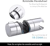 KES Shower Head Holder Bracket 18-25mm Bar Chrome PB4-CH Adjustable 360° view 4