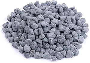Rocks for Plants, Succulents, Fairy Garden Big 3lb Bulk Bag – 10-15mm Tumbled Crushed Natural Black Stone Pebbles for Decorating Bonsai Trees, Zen Garden, Succulent Plants