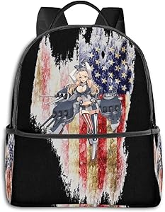 Anime & Kancolle - Iowa Classic Student School Bag School Cycling Leisure Travel Camping Outdoor Backpack
