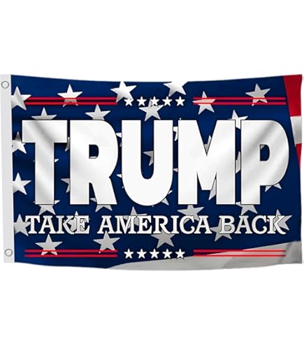 Trump 2024 Keep America First! 45 Red 100D 12x18 Stick Flag 30" Bastón De Madera