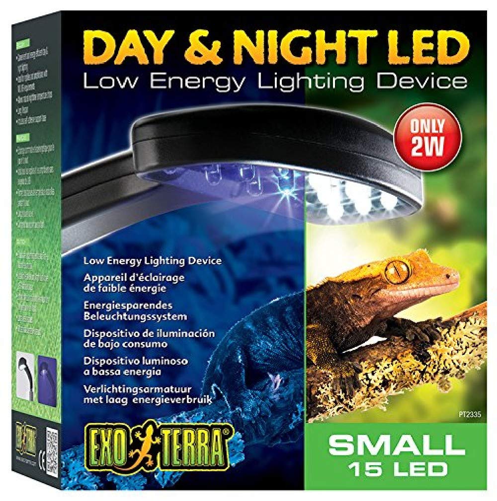 Exo Terra Day and Night LED Light Fixture Small (14 white/1 blue LED) Small