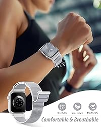 Nylon Loop Sport Band Compatible with Apple Watch