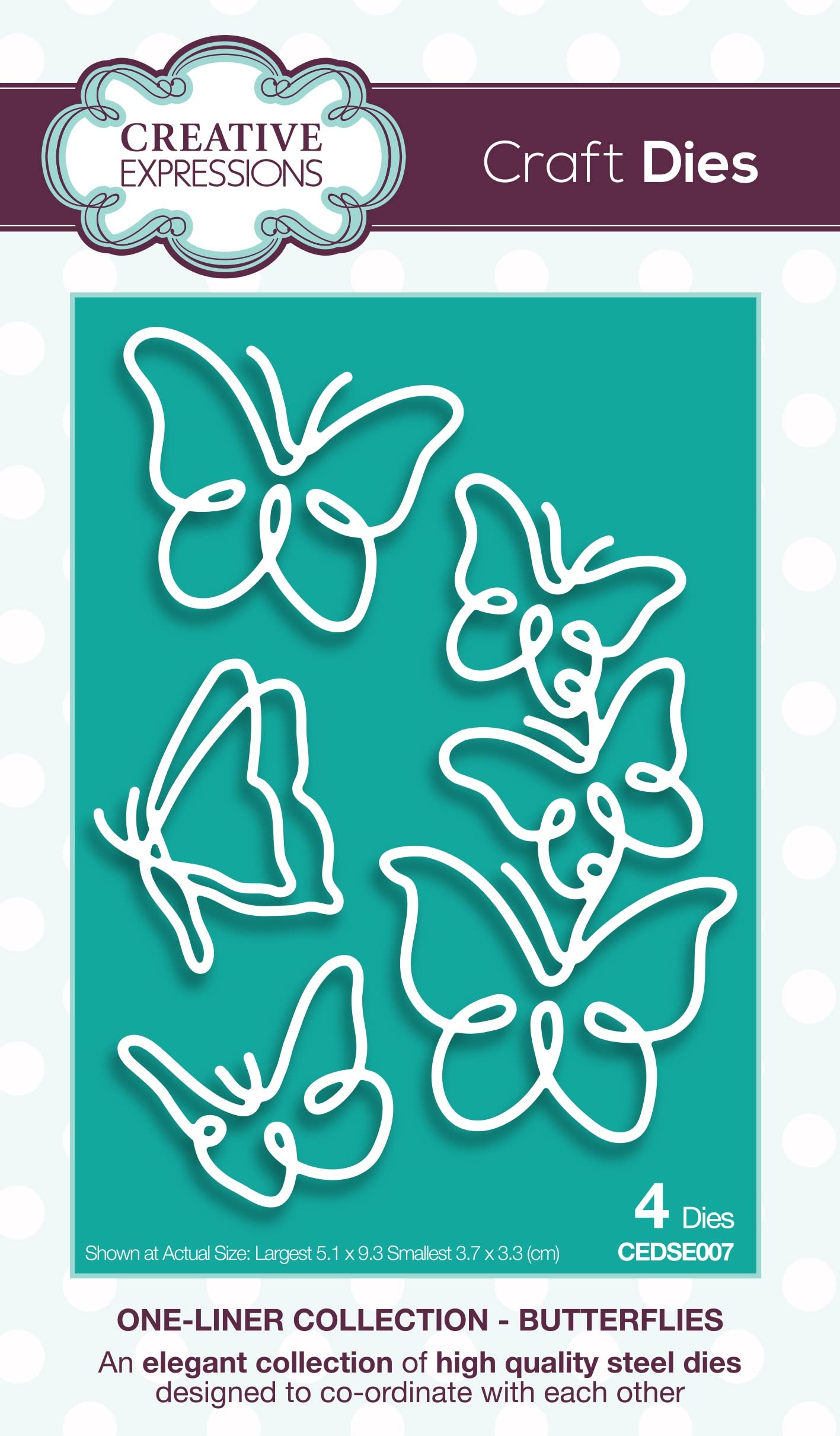 One-liner Collection - Butterflies - Craft Die