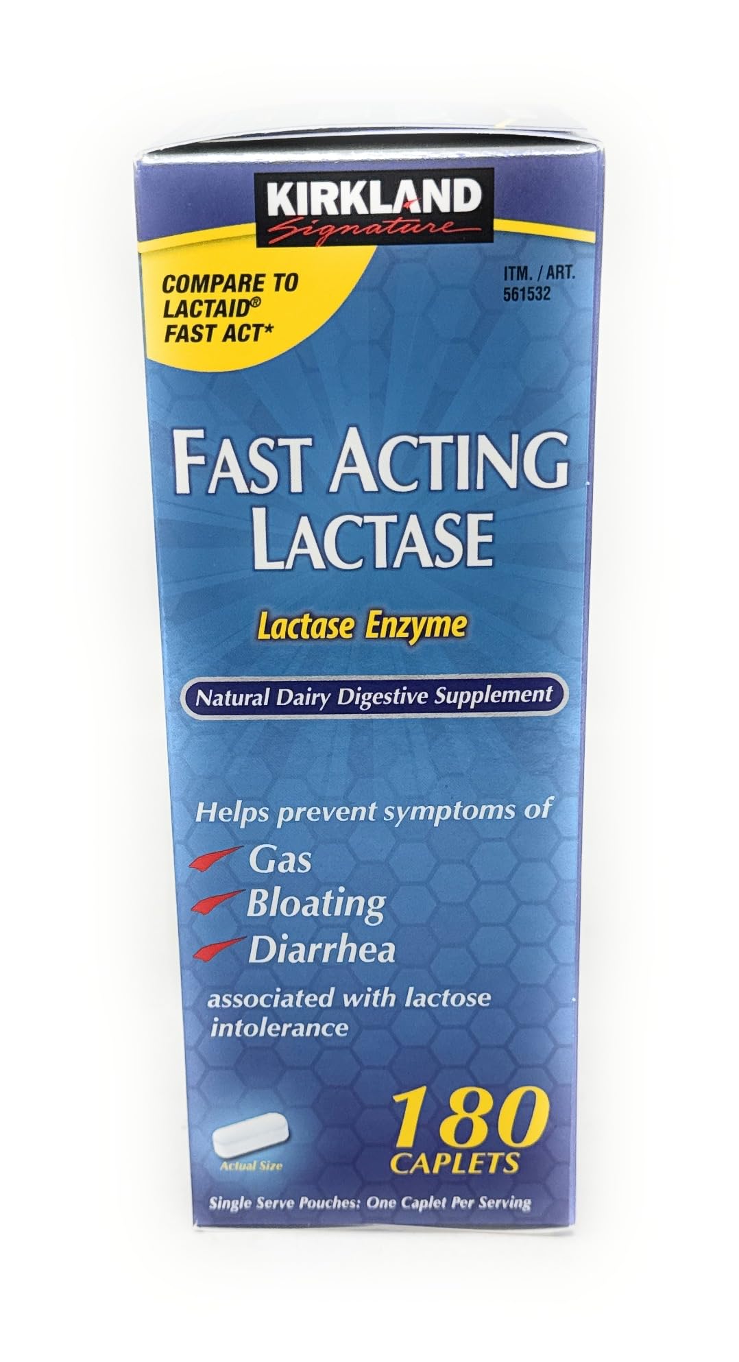 Kirkland Signature Fast Acting Lactase - 180 Caplets