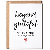 NTVShop Beyond Grateful Card - Gratitude Card - Thankful Card - Gift For Wedding Christmas Holiday