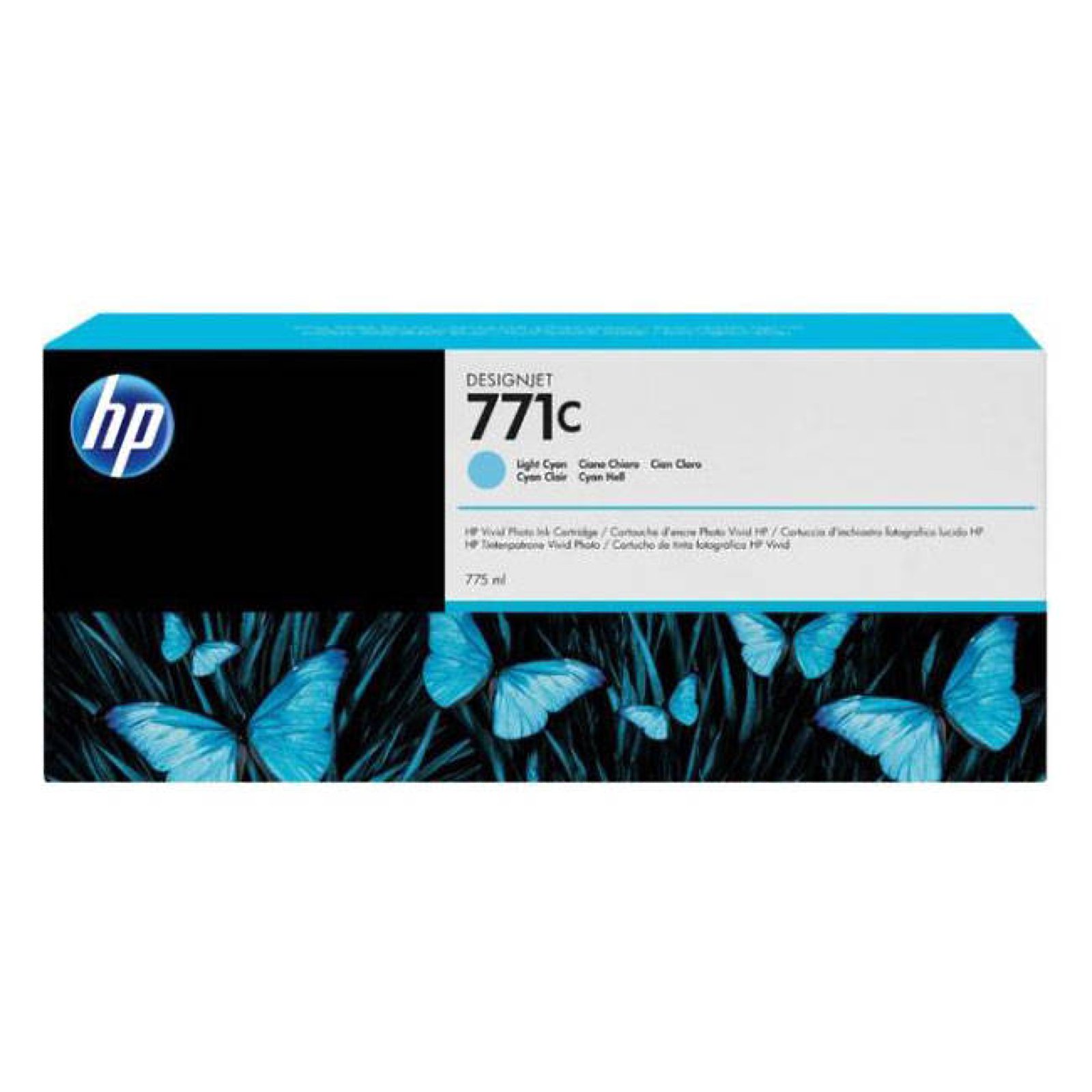 HP 771C - B6Y12A - 1 x Light Cyan - Ink cartridge - For DesignJet Z6200