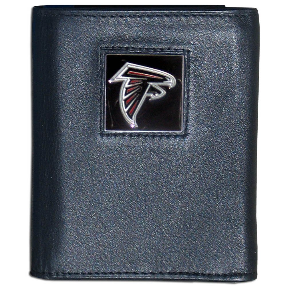 Siskiyou NFL Atlanta Falcons Leather Tri-Fold Wallet,Black
