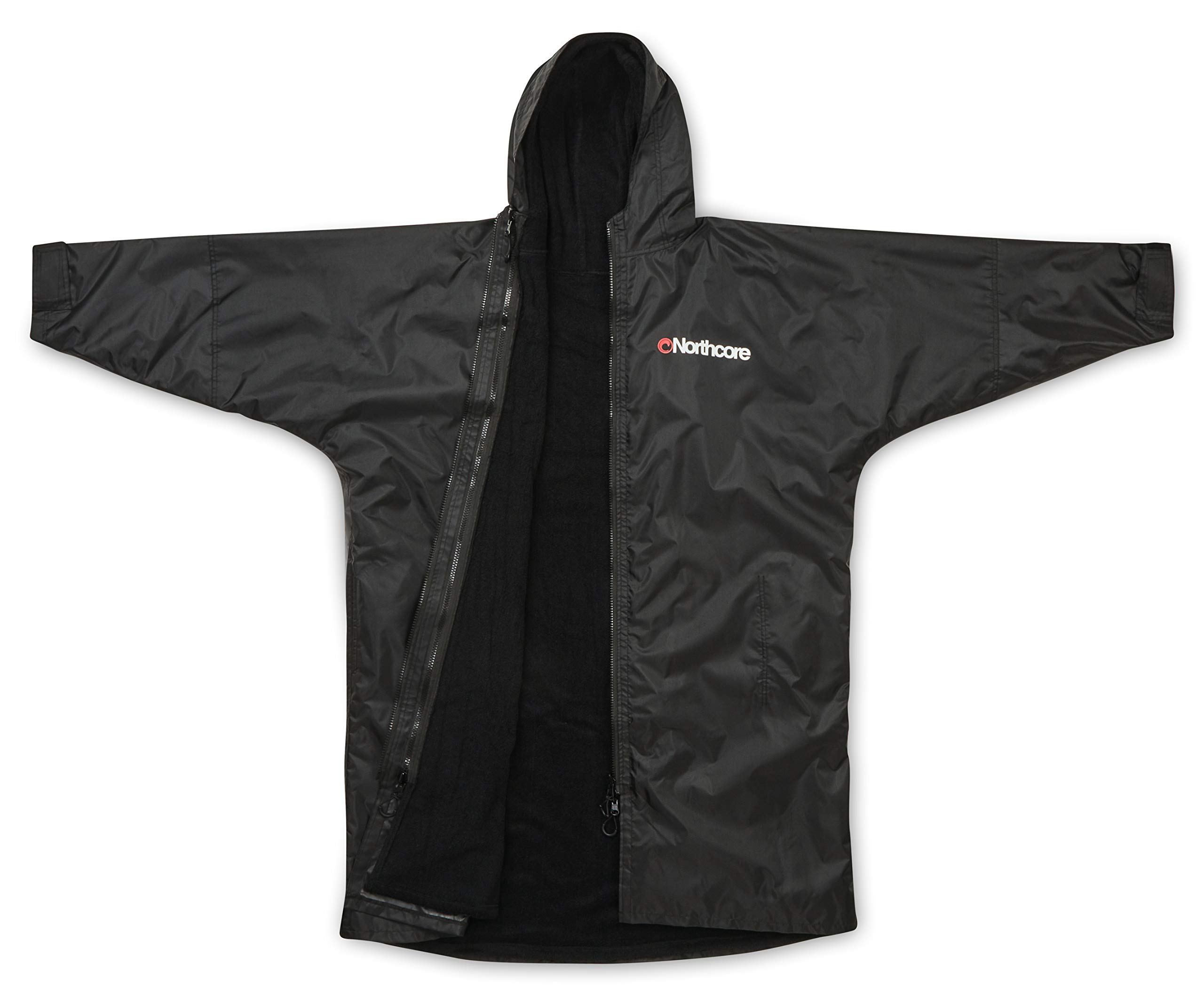 Northcore Surfing and Watersports Accessories - Beach Basha Pro 4 Season Changing Robe BLACK