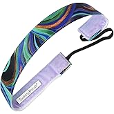 Sweaty Bands Womens Girls Headband - Non-Slip Velvet-Lined Fitness Hairband - Sunsoaked Black