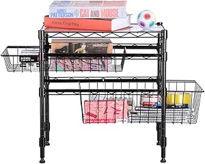 rackaphile apilable 2 niveles cesta organizador cajón, bajo fregadero