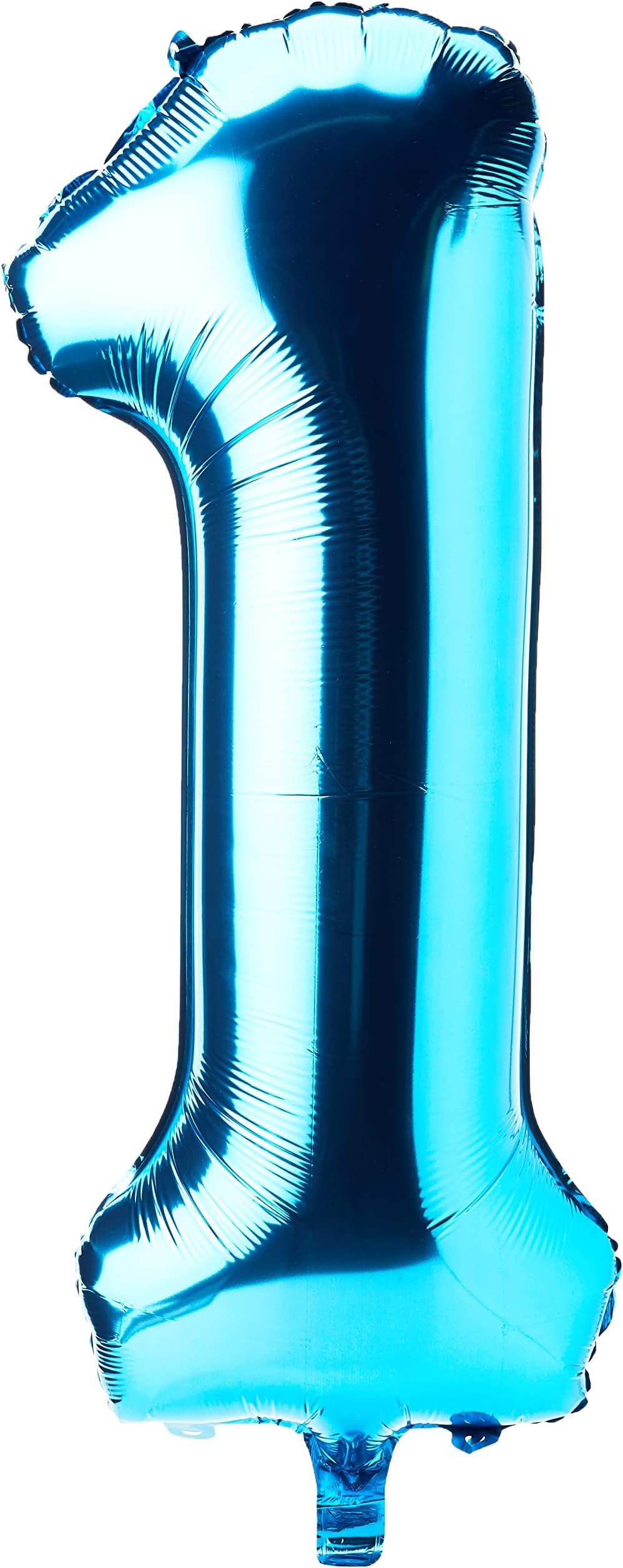 Unique Powder Blue Number 1 Shaped Large Foil Balloon 86cm