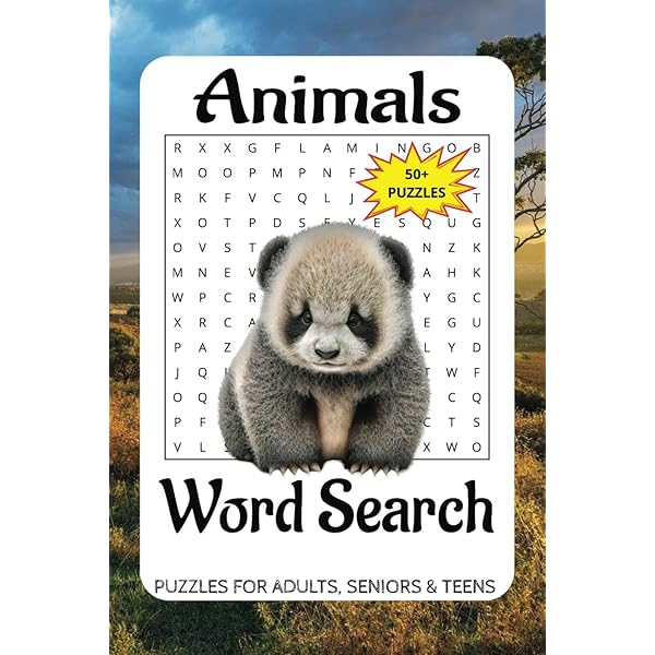 Animal Word Search Puzzle Book: Word Searches with Easy to Read