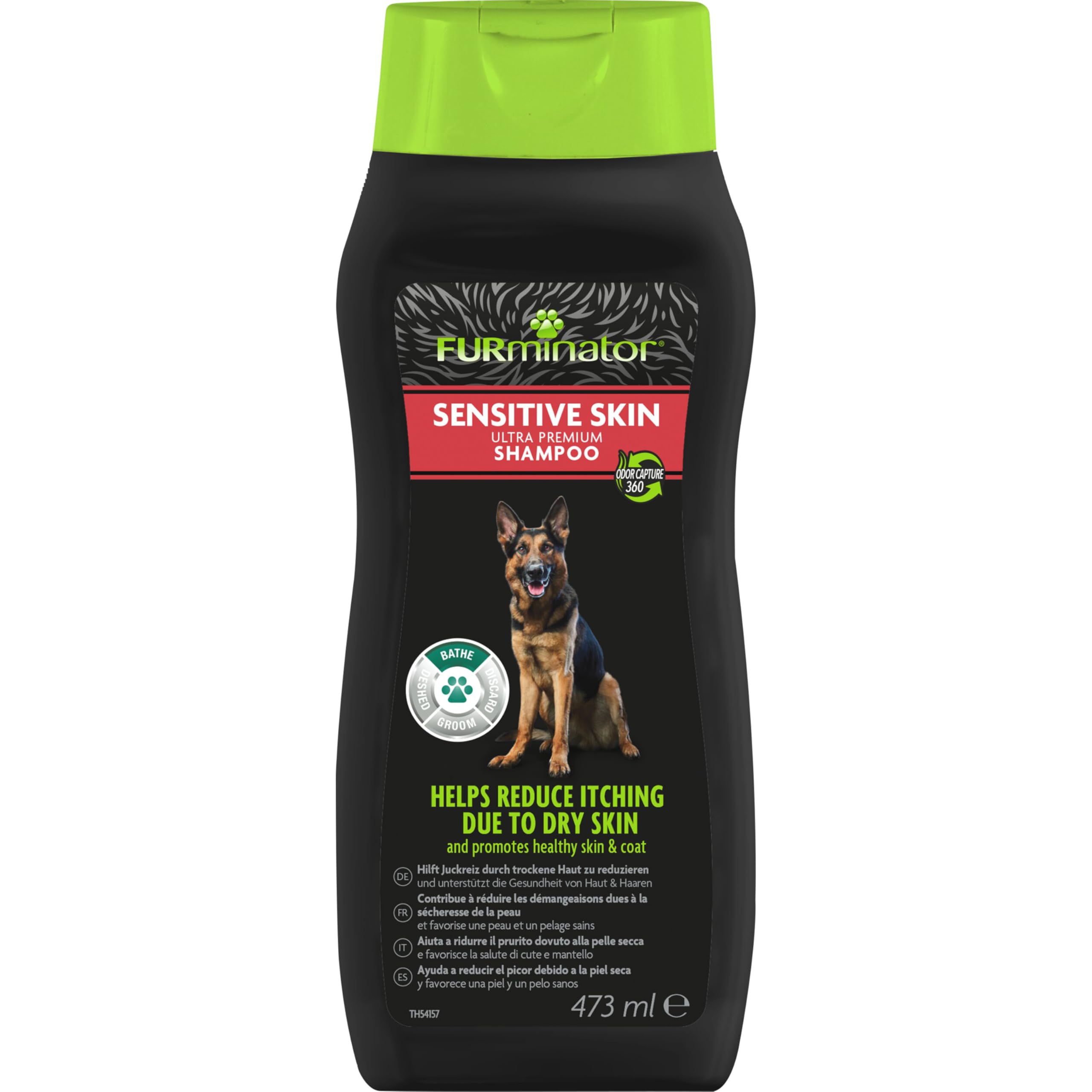 FURminator Sensitive Skin Shampoo For Dogs 473ml, Colourless