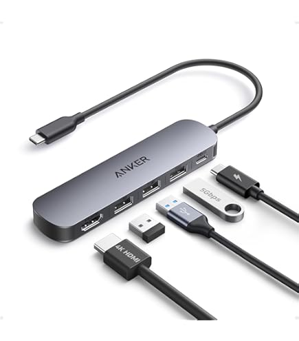 Amazon.com: Anker USB C Hub, 5-in-1 USBC to HDMI Hub with 4K