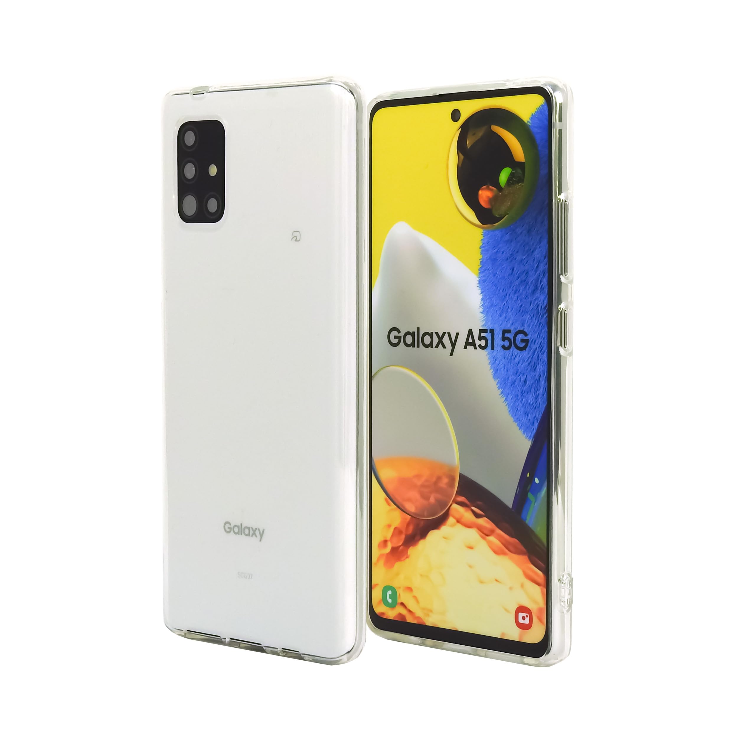 Galaxy A51 5G SC-54A SCG07 スマホケース クリア カバー 耐衝撃 薄型 耐熱性 シンプル 高光沢 軽量 ソフト ラバーケース ストラップホール付 【Provare】 (Galaxy A51 5G)商品画像