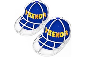 YEENOR Hat Washer for Washing Machine,Cap Washer,Baseball Cap Washers,Baseball Hat Cleaner/Cleaning Protector,Ball Cap Washing Frame Cage Hat Washing Holder (New 2 Pack)
