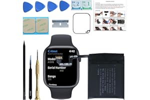LOZOP Battery Replacement for Apple Watch Series 4 44mm A2059 A1976 with Repair Tools, Installation Manual, and Screen Adhesive