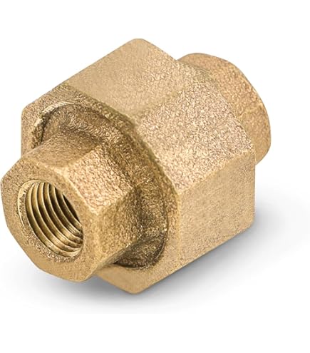 Uxcell Brass Pipe Connector Coupling Hose Connector 1PT Fitting