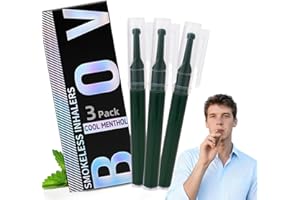BIOVIKOTING Natural Air Inhaler | Non Electric Flavored Air Refreshing Support | Oral Fixation Cool Menthol Essential Oils, Craving Relief 3 Pack