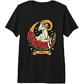 Aries Zodiac Sign Ram Fire Astrology Birthdate Brave Premium Tri-Blend T-Shirt