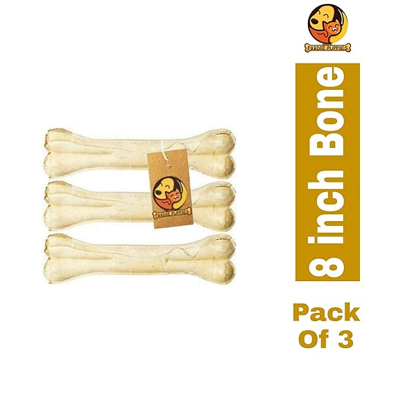 Buy Foodie Puppies Pressed Dog Bone 8 inches (Large) Pack of 3 Bones