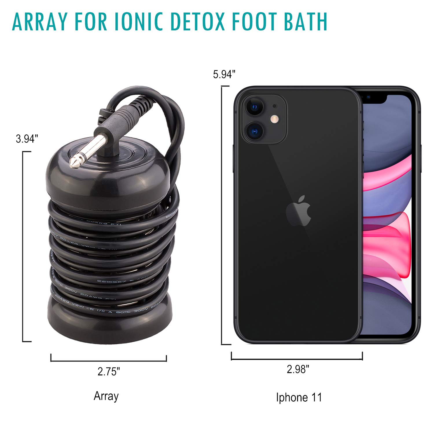 Portable Ionic Detox Foot Bath Machine, Ionic Detox Foot Spa Chi Cleanse with 5 Liners for Home Use Spa Club Salon or Holiday Travel Gift US Stock(Tub not Include): Beauty