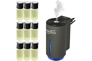 KESOCI Smart Car Air Freshener Vent Clip 9 x 10 ml Refills - Infinite Essence Collection - Smart Car Diffuser - Rechargeable Car Diffuser