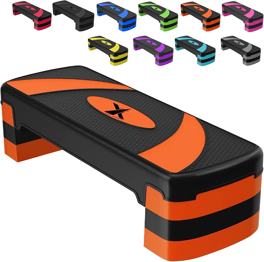 Xn8 Sports Adjustable Height Exercise Step 5/10/15 cm Sturdy Stepper