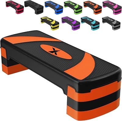 Xn8 Sports Adjustable Height Exercise Step 5/10/15 cm Sturdy Stepper