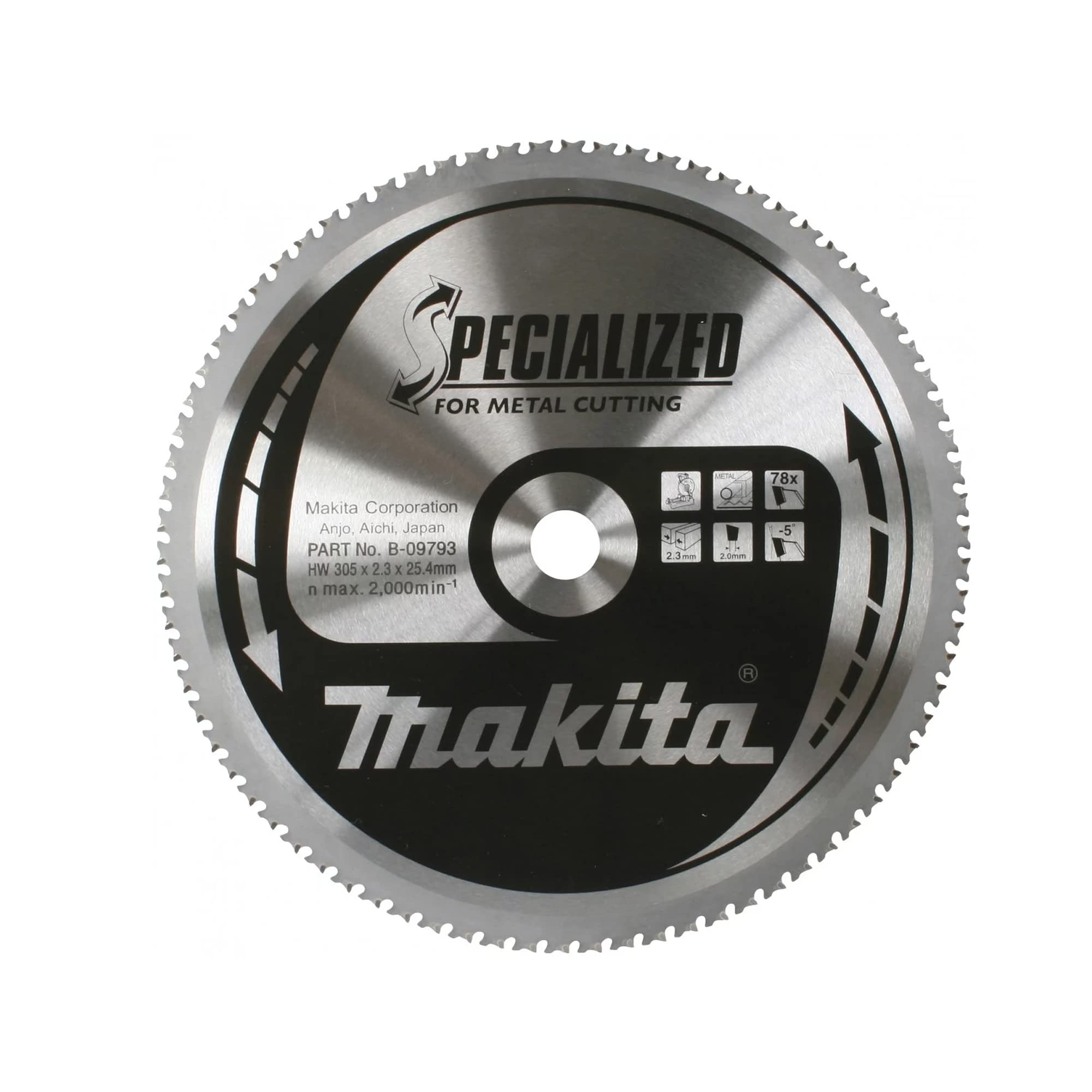 Makita B-33467 Specialized Metal Cutting Saw Blade 305x25.4x78T