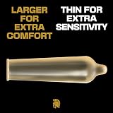 Trojan Magnum BareSkin Large Size Condoms, Thin & Lubricated, 10 Pack view 4